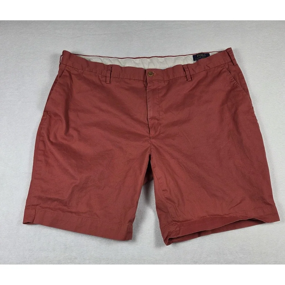 Polo Ralph Lauren Cotton Chino‎ Shorts Mens 42x8 Pink Salmon Preppy